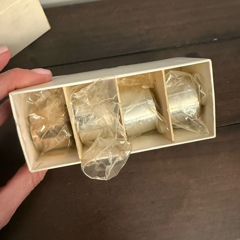 Vintage International Silver Company Wellington Napkin Rings Set of4 Silverplate
